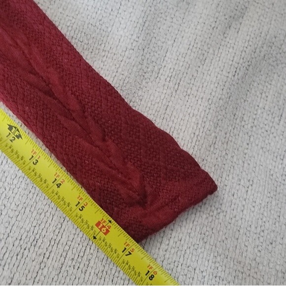 Red Sweater Black Corset Long sleeve Dress Size Medium - Picture 7 of 9